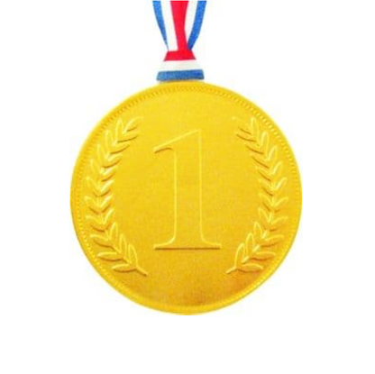 Milk Chocolate Large No.1 Medal