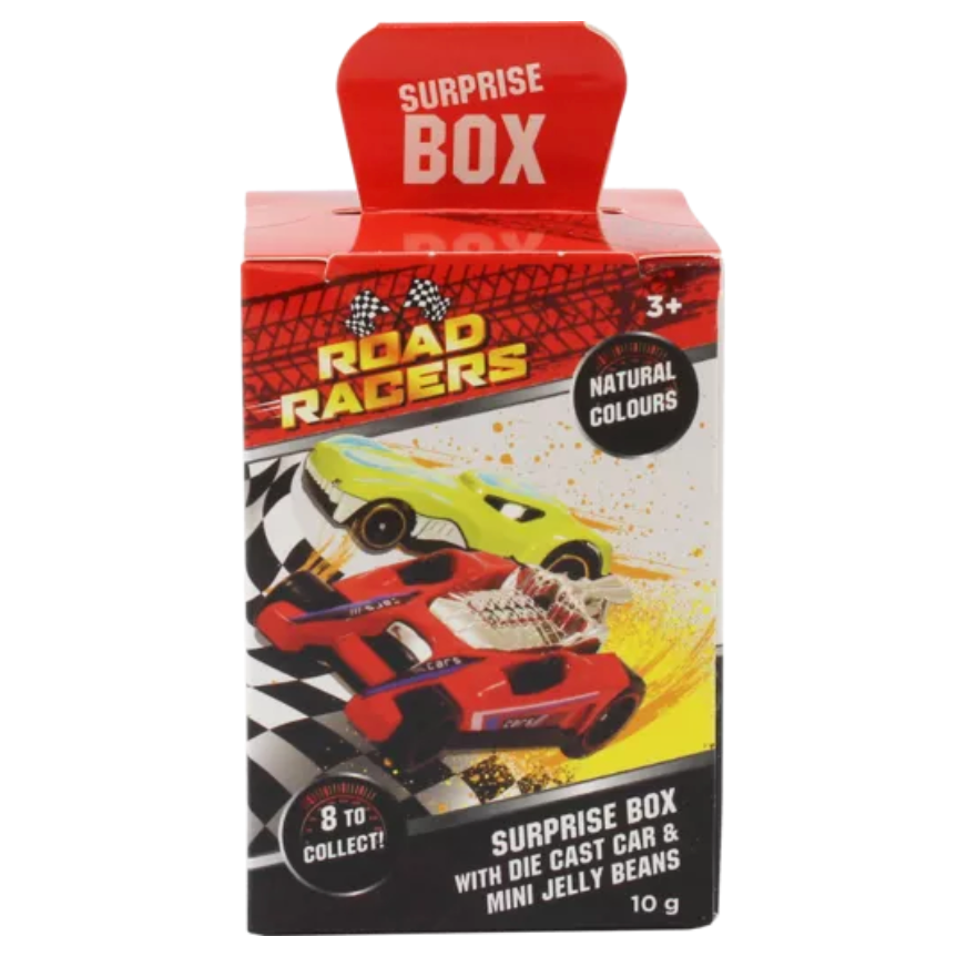 Road Racers Car With Jelly Beans Surprise Box 10g