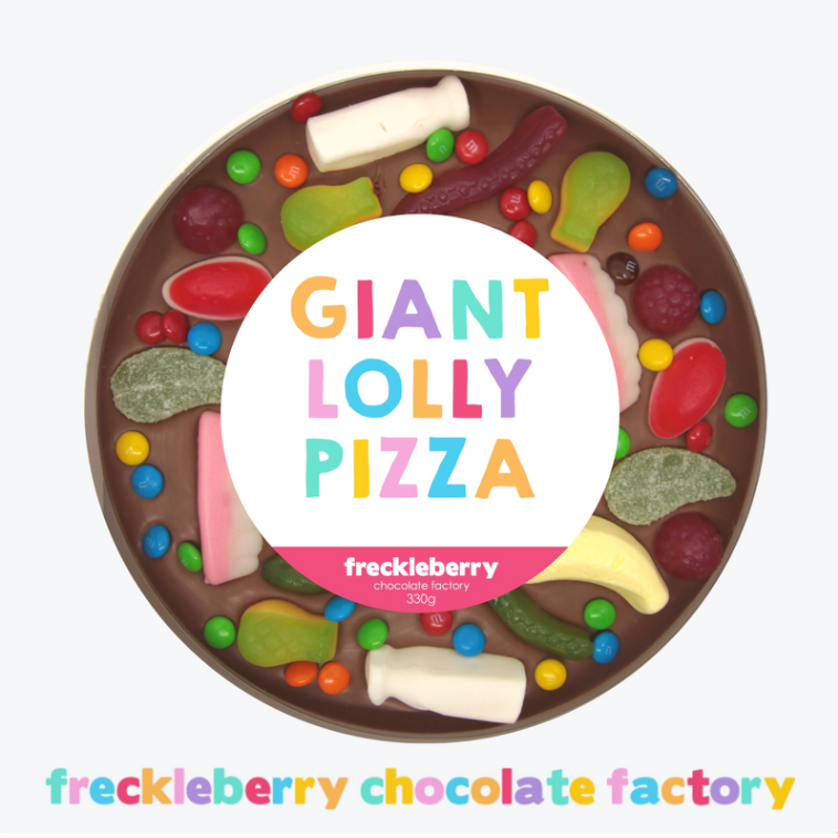 Freckleberry Giant Lolly Pizza / Milk Choc 330g