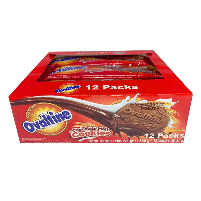 Ovaltine Chocolate Malt Cookies / 12 x 3 pack
