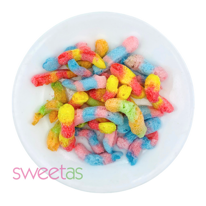 Freeze Dried Sour Worms  / 50g Bag