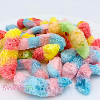 Freeze Dried Sour Worms  / 50g Bag