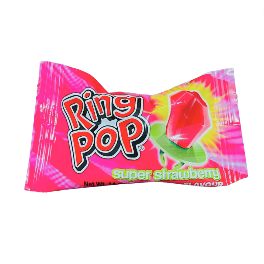 Ring Pop Super Strawberry Flavour – Sweet As