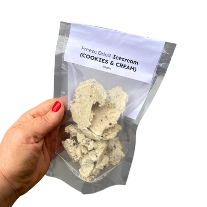 Freeze Dried Cookies & Cream Icecream / 50g Bag