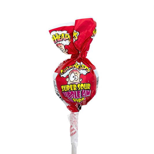 Warheads Cherry Super Sour Lollipop