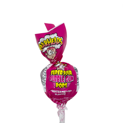 Warheads Super Sour Bubblegum Pops / Watermelon