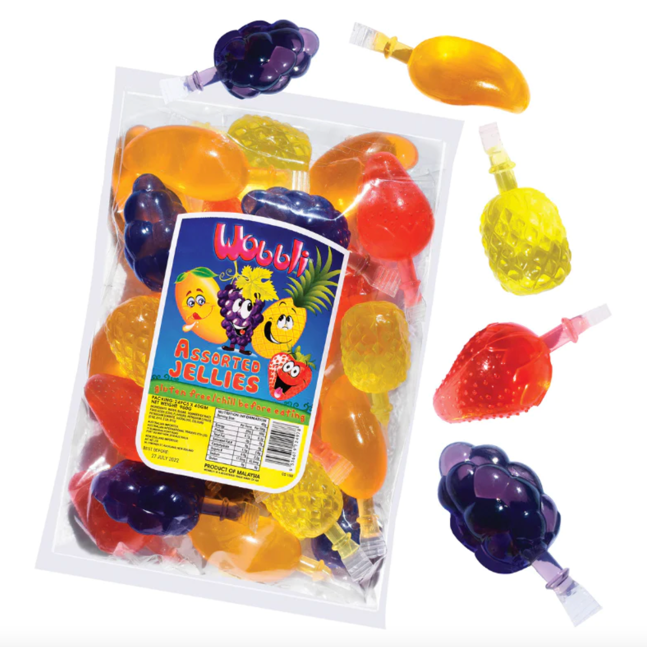 Wobbli Assorted Jelly Fruits