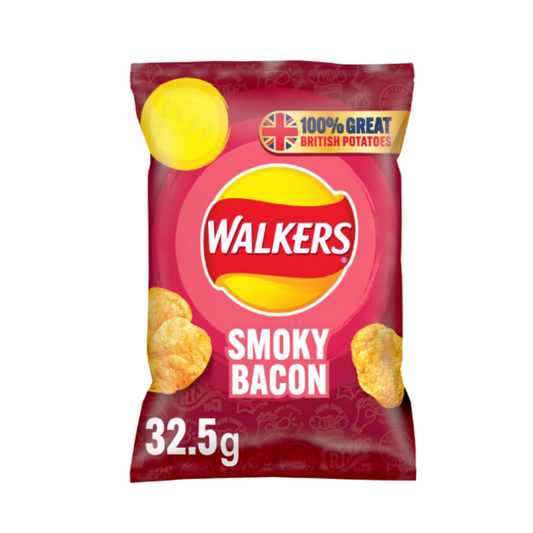 Walkers Crisps Smoky Bacon - 32.5g