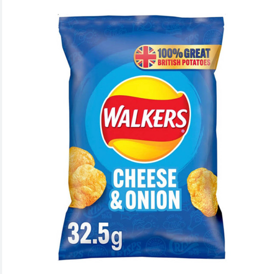 Walkers Crisps / Cheese & Onion 32.5g