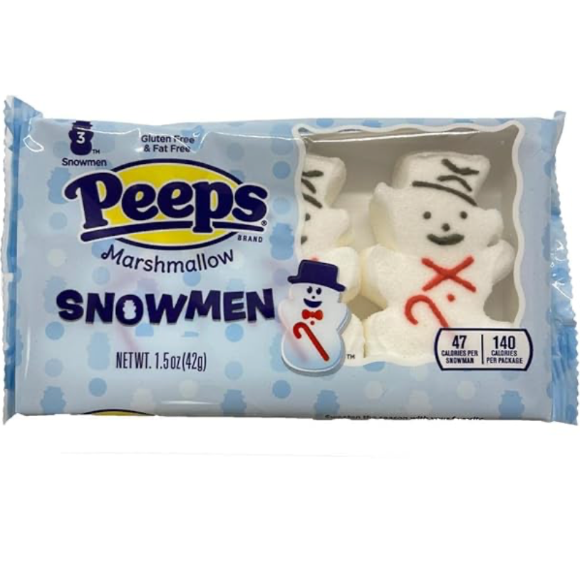 Peeps Marshmellow Snowmen / 3 pack