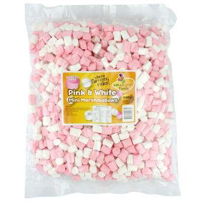 Pink & White Mini Marshmallows 800g