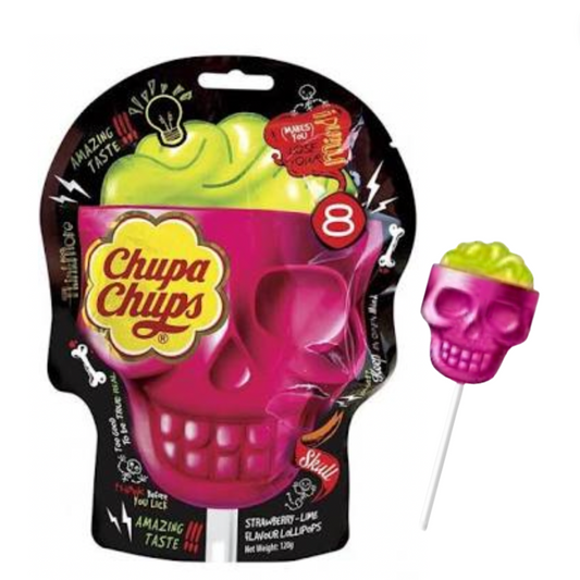 Chupa Chups Skull Lollipop - 8 pack