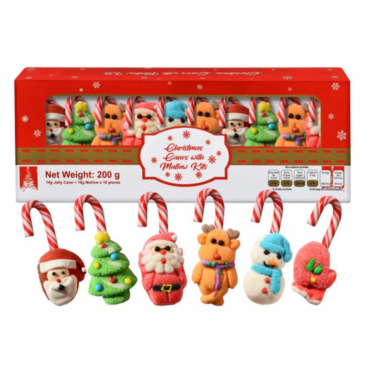 Christmas Canes with Mallow Kits 200g