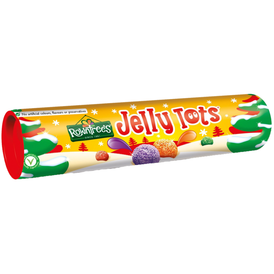 Rowntrees Jelly Tots Christmas Tube - 115g