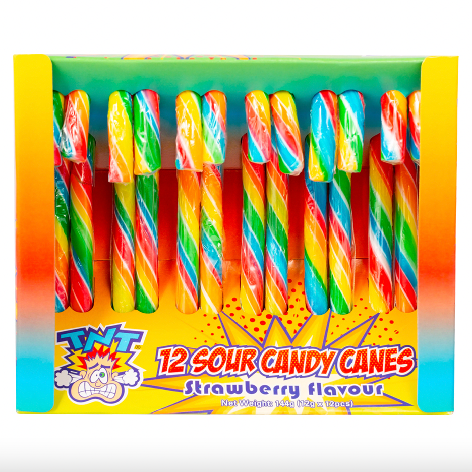 TNT Sour Candy Canes 12 pack