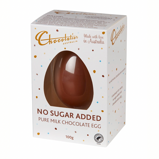 Chocolatier NO SUGAR ADDED Milk Chocolate Egg 150g