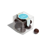 Sugarfina Sugarfina_Tequila_Cordials 
Clear cube box with chocolate candies and a blue label on a white background