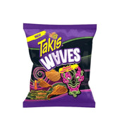 Takis Waves snack bag on a white background
