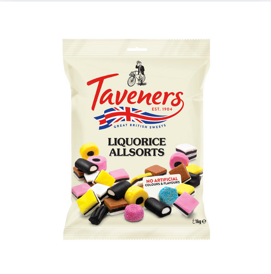 Taveners Liquorice Allsorts 165g