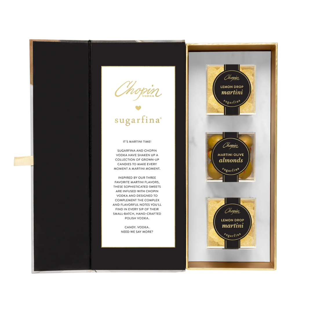 Sugarfina The Martini Collection 3-piece bento gift set 195g