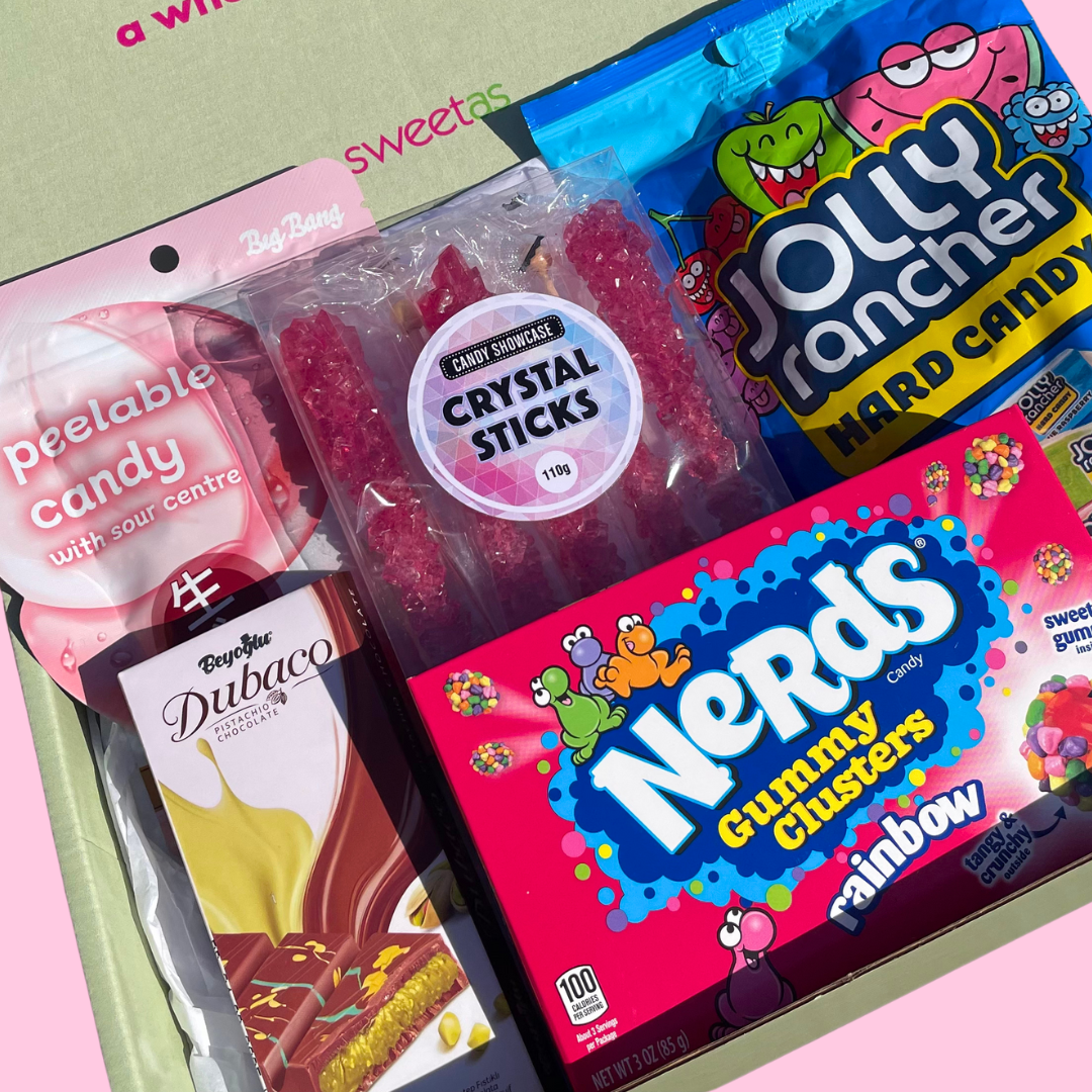 Trending TikTok Candy Gift Box – Gummy, Dubai Chocolate & Crystal Sticks
