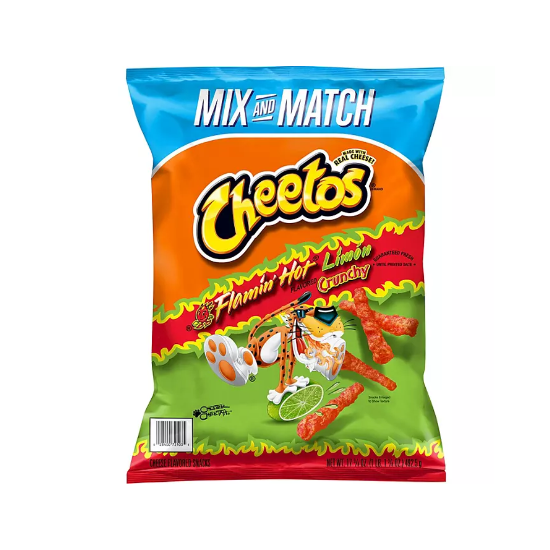 Cheetos - Flamin Hot Limon Crunchy - 492.5g