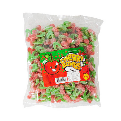 Lolliland Cherry Bombs Lollies -  1kg