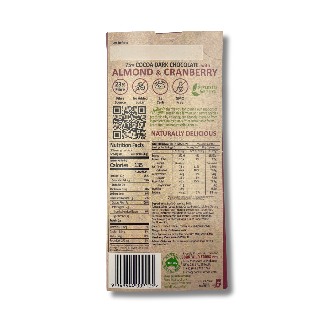Nature's Tribe with Dark Chocolate and Cranberry