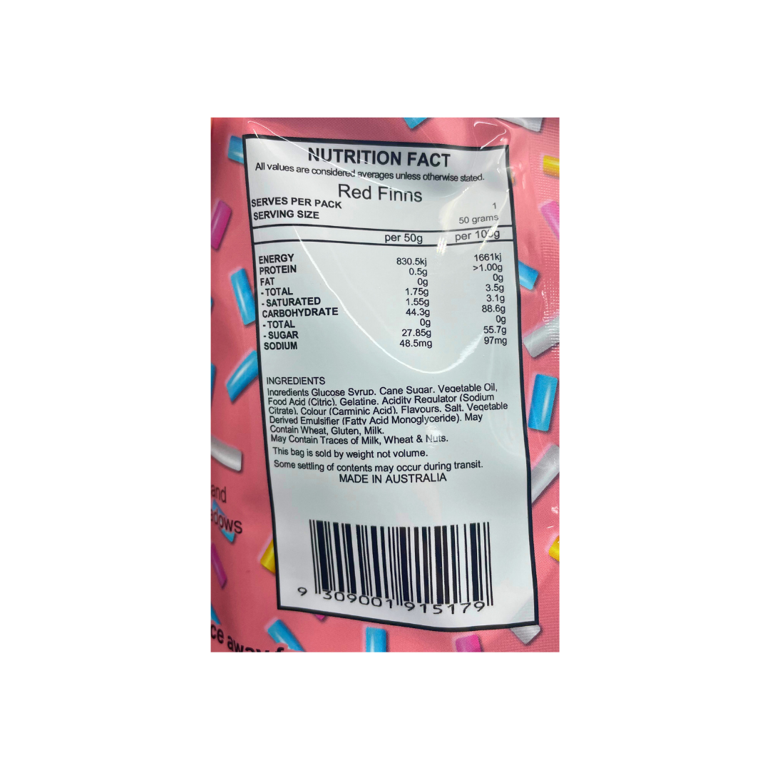 Sweet Crunch Freeze Dried Red Ripperz (Red Finns) - 50g
