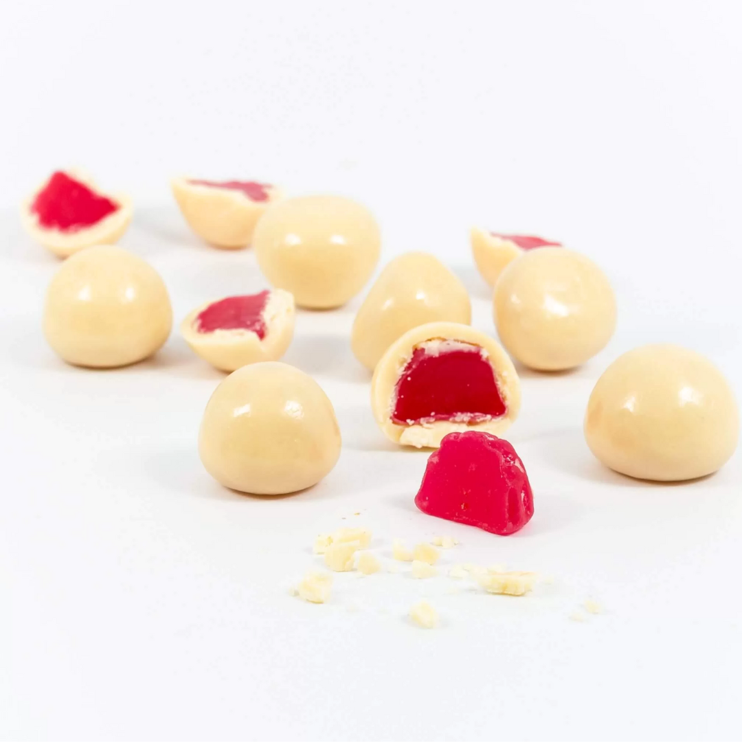 White Chocolate Coated Raspberries 