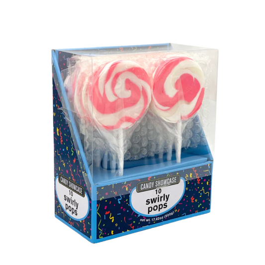 Pink Swirly Pops Lollipops