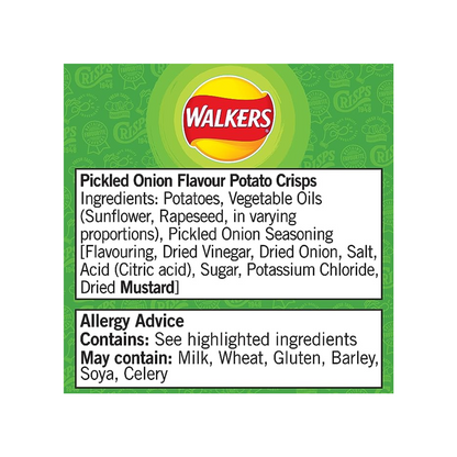 Walkers Crisps Pickled Onion - 32.5g