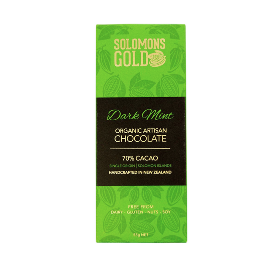 Solomons Vegan 70% Dark Mint Chocolate - 55g