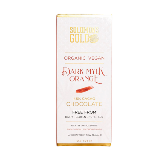 Solomons Vegan 45% Dark Mylk Orange Chocolate - 55g