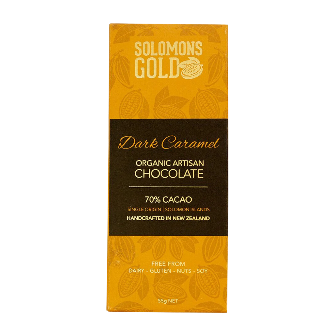 Solomons Vegan 70% Dark Caramel Chocolate - 55g