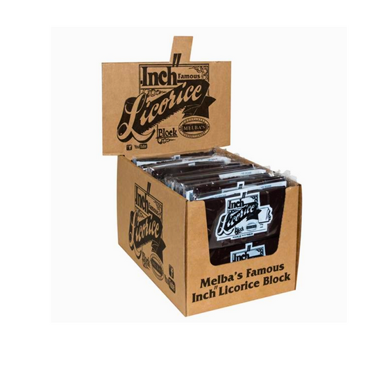 Inch Licorice Block Bulk - 40 x 50g bars