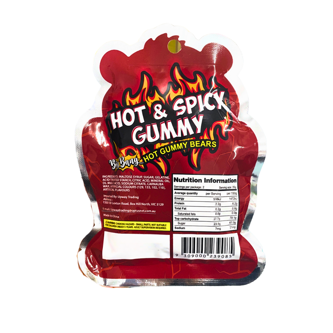 Hot & Spicy Gummy Bears - 70g