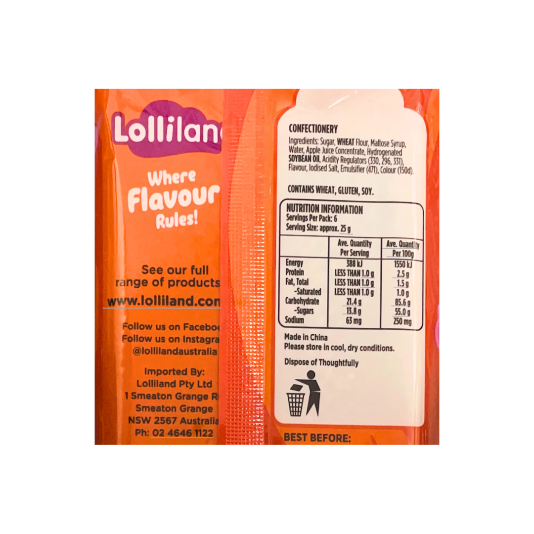 Lolliland Sour Straps Cola - 160g