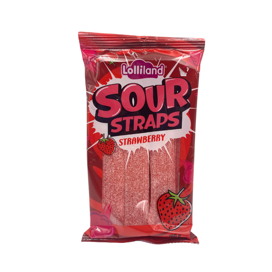 Lolliland Sour Straps Strawberry - 160g