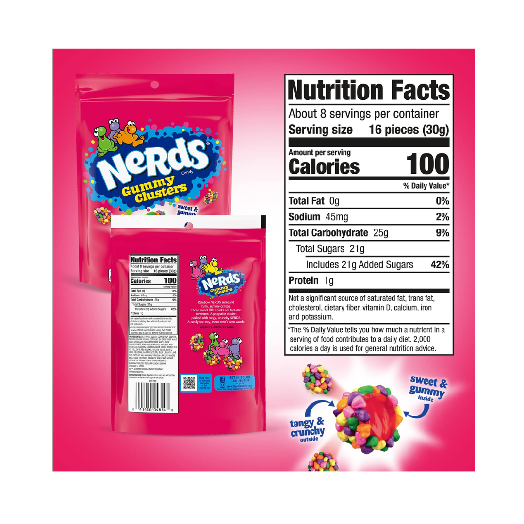 Rainbow Nerds Gummy Clusters
