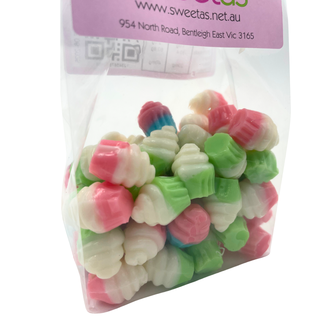 3D Gummy Cupcake Lollies - 200g