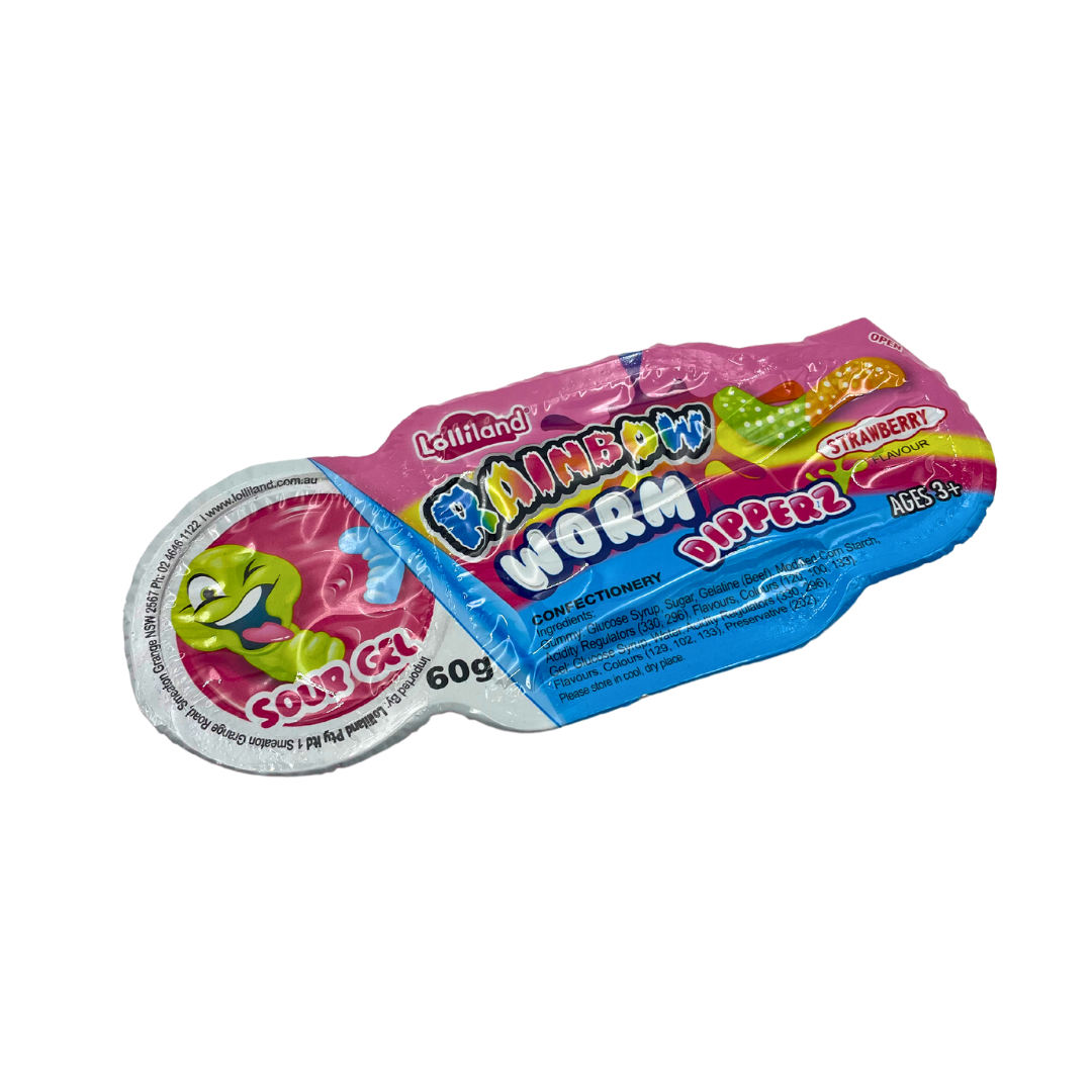 Rainbow Worm Dipperz Strawberry