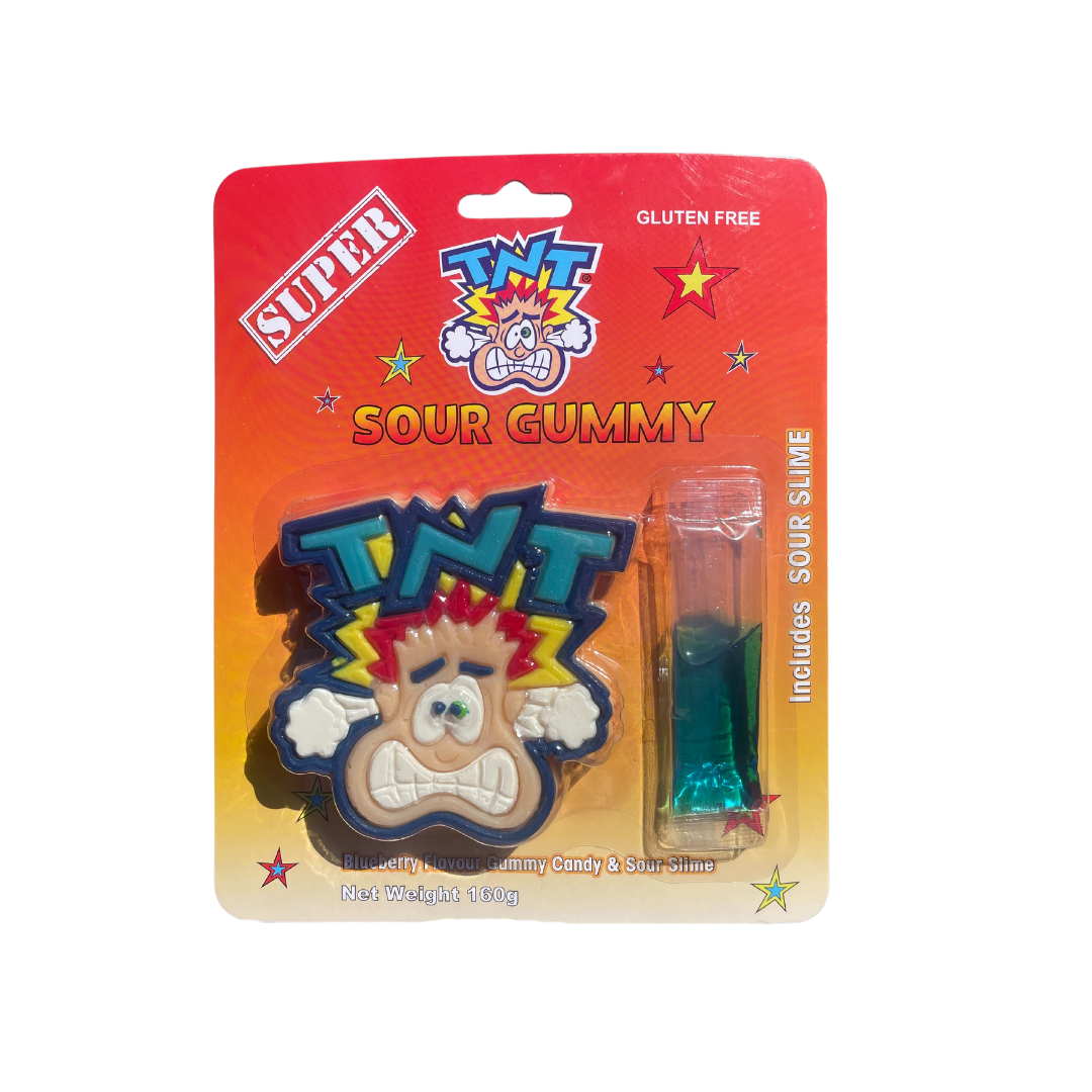 TNT Super Sour Gummy and Sour Slime 160g