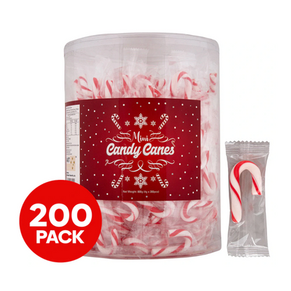 Mini Candy Canes Tub / 200 pack