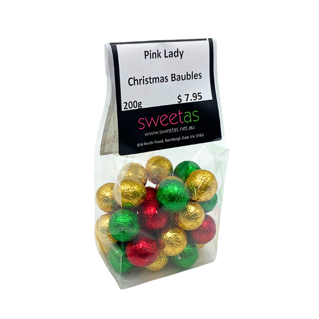 Pink Lady Christmas Baubles 200g