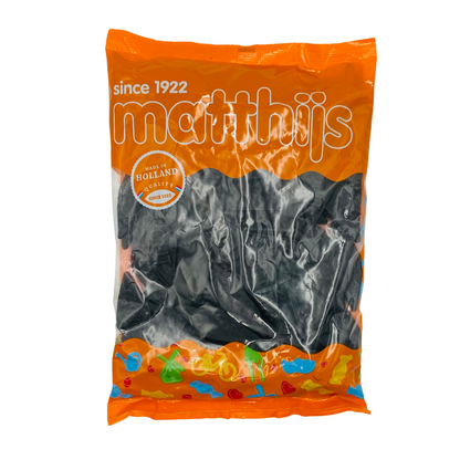 Matthijs Zoute Giga Snippers / Large Diamonds Licorice (salt) 1kg