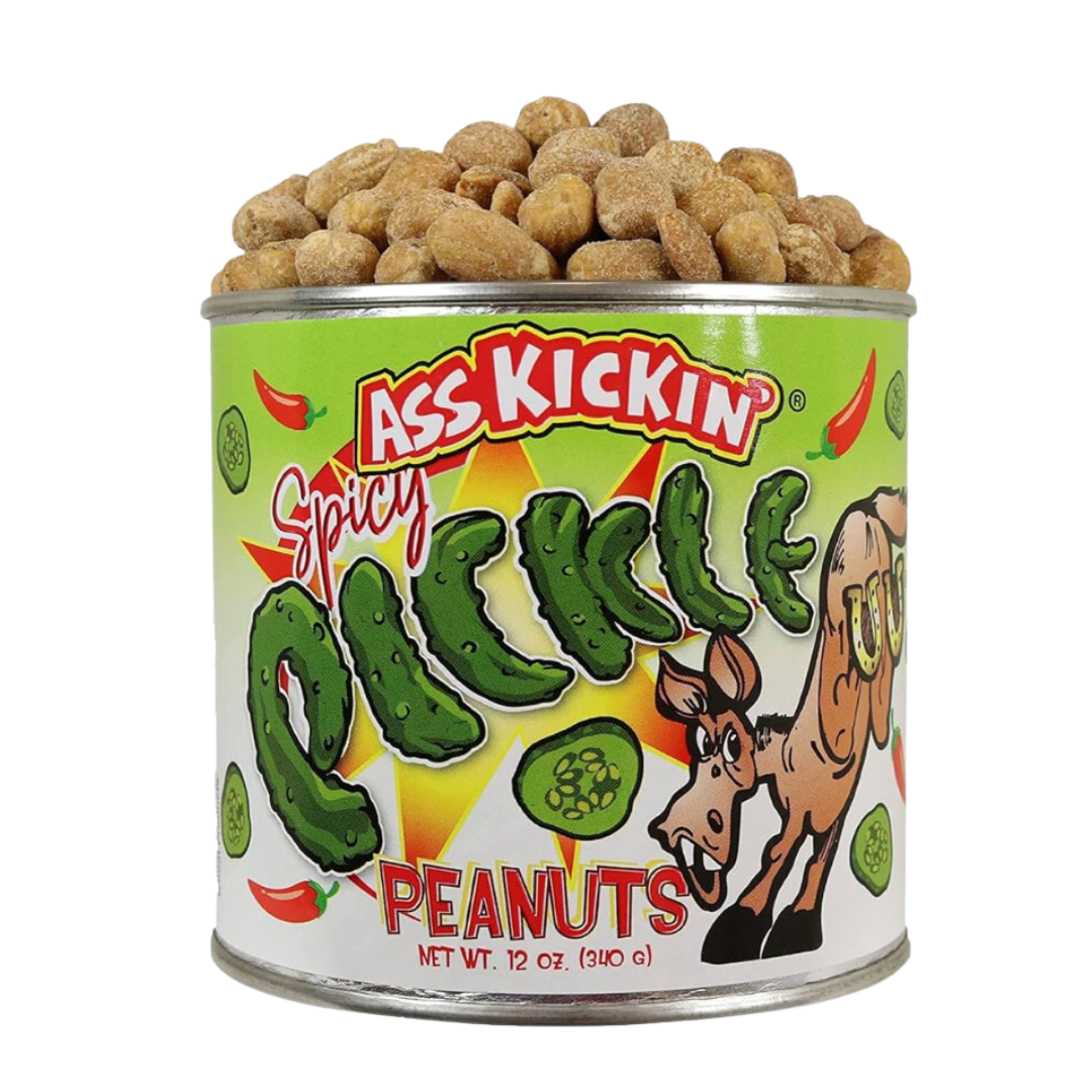 Ass Kickin' Spicy Pickle Peanuts / 340g tin