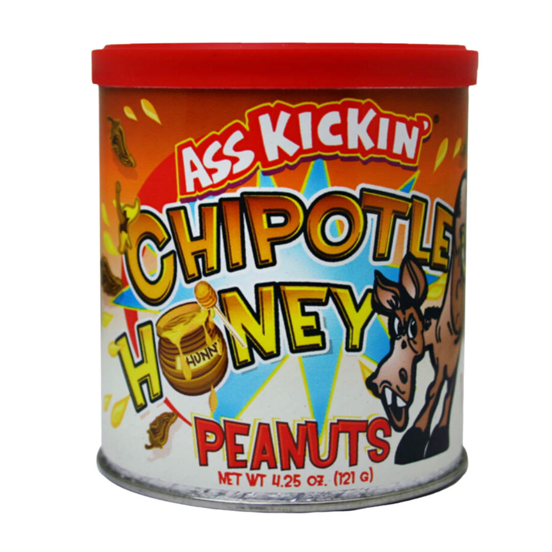 Ass Kickin' Chipotle Honey Peanuts / 119g tin