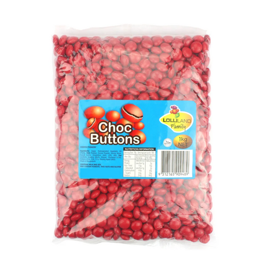 Choc Buttons RED 1kg
