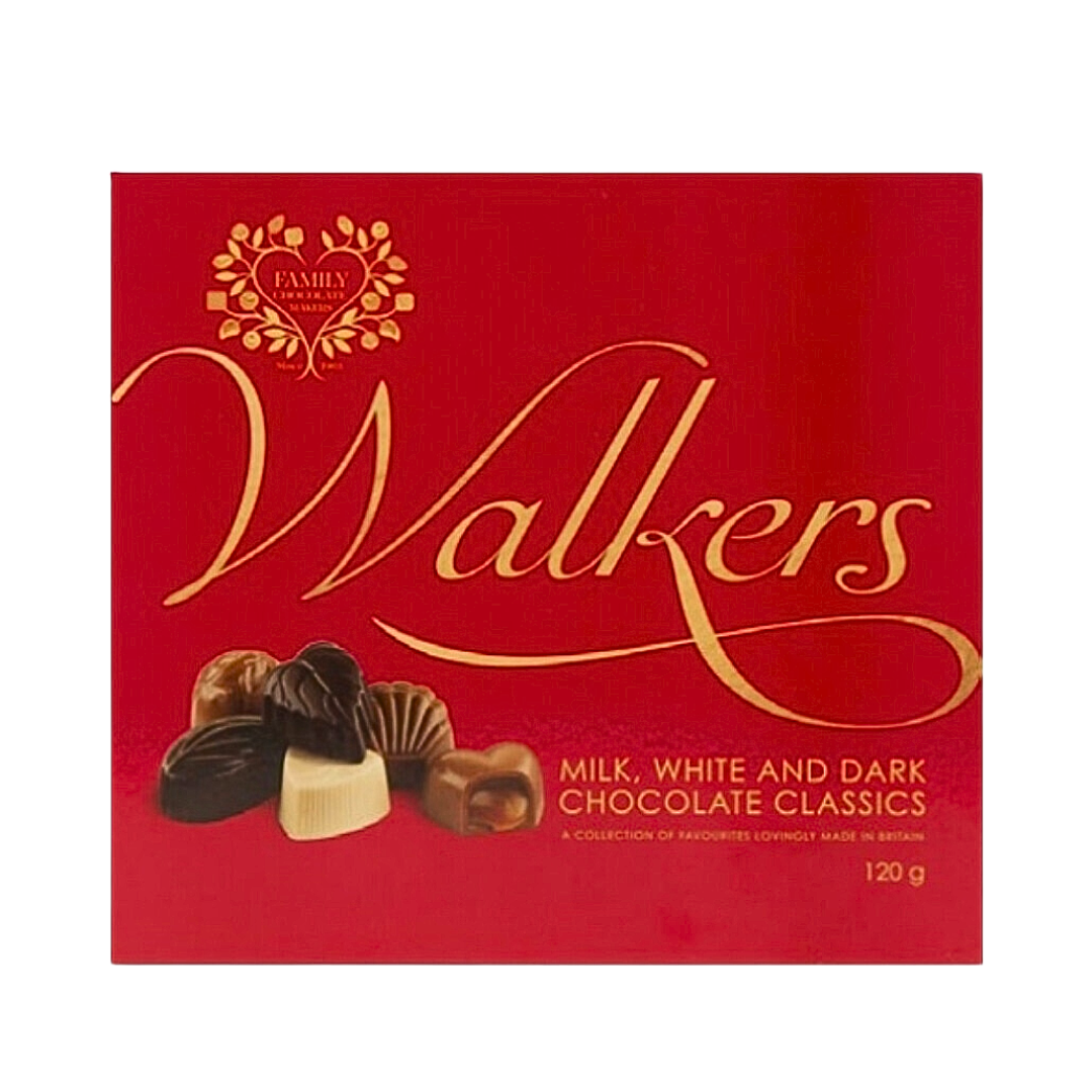 Walkers Milk, White & Dark Classics 120g